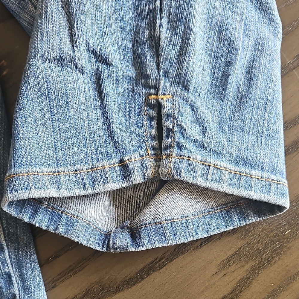 Cache‎ Blue Denim Bermuda Shorts Sz 2 - Picture 4 of 10